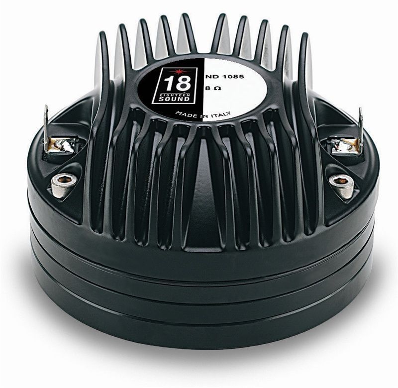 EIGHTEEN SOUND ND1085 - драйвер, неодим, 8 Ом AES, 80 Вт, 109 дБ, 1600...20000 Гц, выход 1'