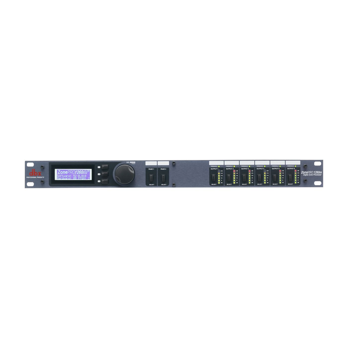 dbx ZonePro 1260m - аудио процессор для многозонных систем. 12 вх.- 6 баланс. мик/лин Phoenix, 4 RCA