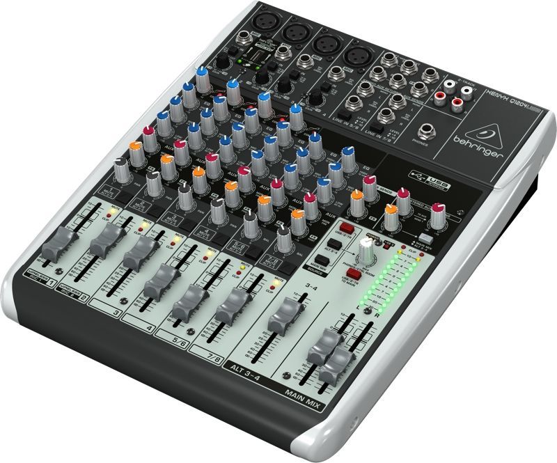 BEHRINGER Q1204USB - микшер, 12 каналов, 3-х полосный эквалайзер, USB