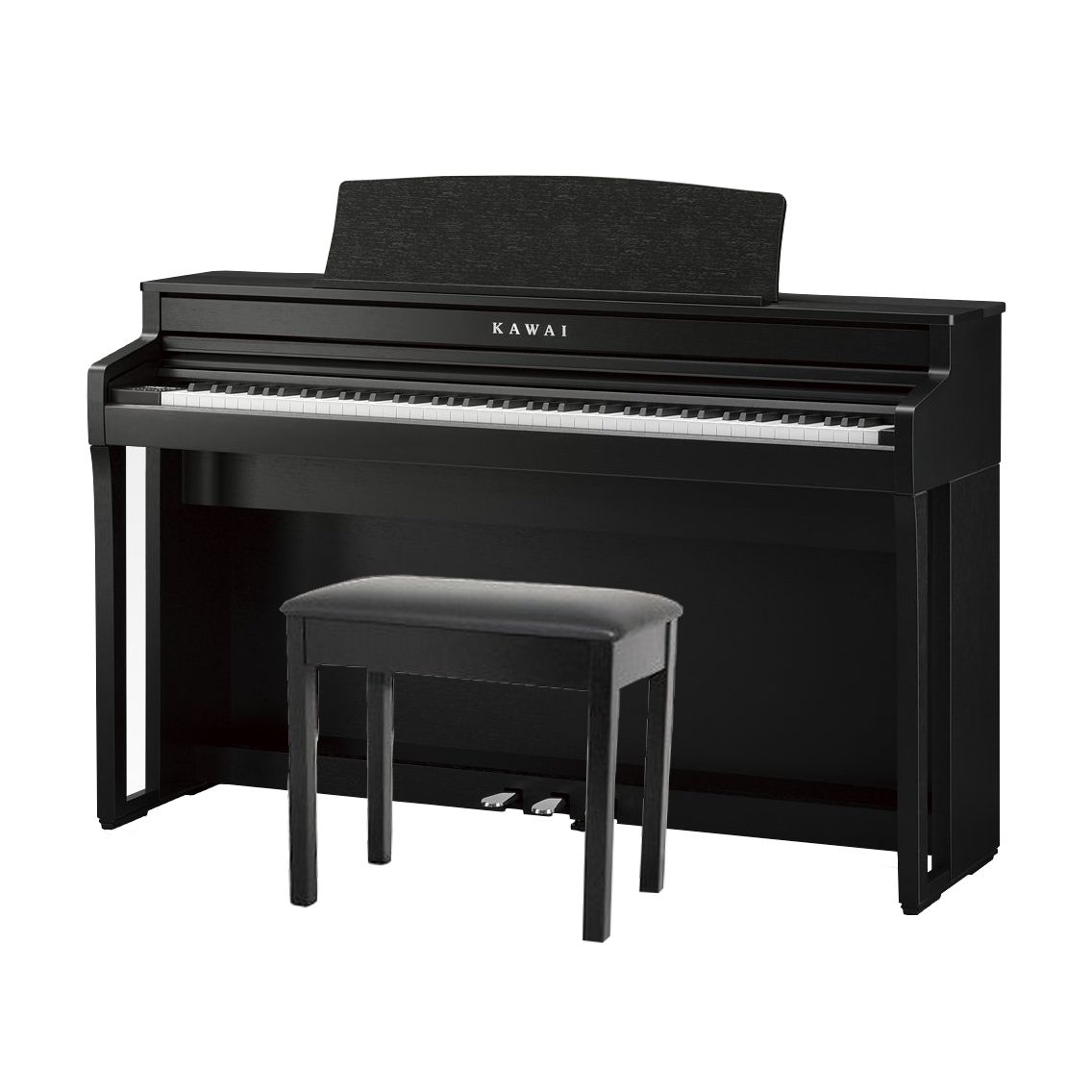 KAWAI CA59 B - цифровое пианино, банкетка, механика GFC, дисплей, 44 тембра, цвет черный матовый