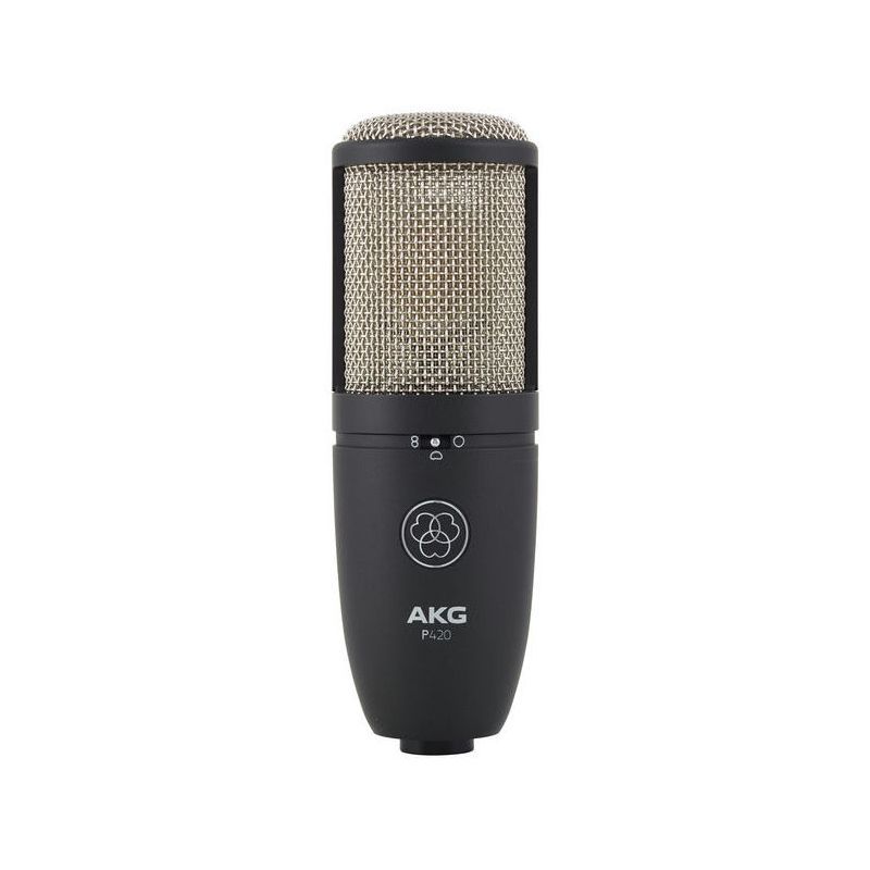 AKG P420 - микрофон конденсаторный, 3 диаграммы напр., 20-20000Гц, в комплекте 'паук' , КЕЙС