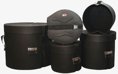 GATOR GPR-FUSION-SET - набор из 5-ти пластик.кейсов для барабанов 22'х18',12'х10',10'х 9',14'х5.5'