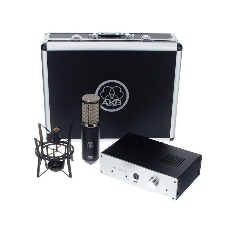 AKG P820 - микрофон ламповый , предусилитель, SH300 'паук', КЕЙС