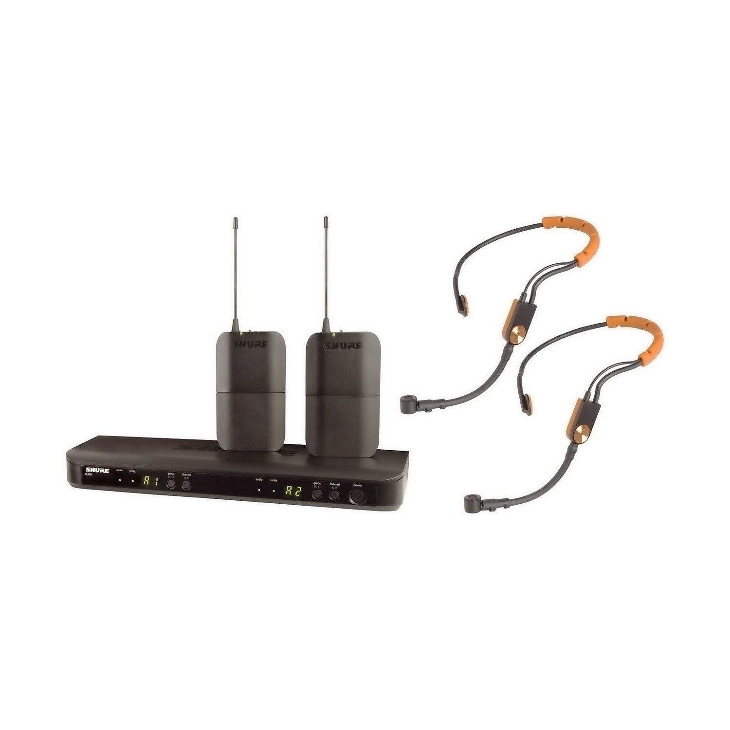 SHURE BLX188E/SM31 M17 - двухканальная радиосистема с двумя головными микрофон. SM31FH