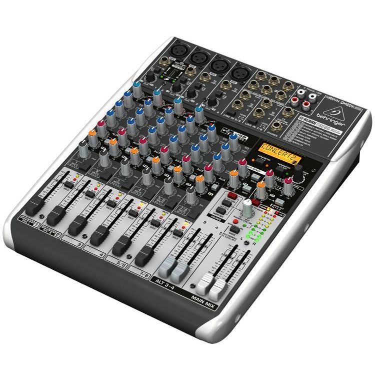 BEHRINGER QX1204USB - микшер,4 микрофонных предусилителя XENYX, 2 Aux посыла, 2 стерео Aux возврата