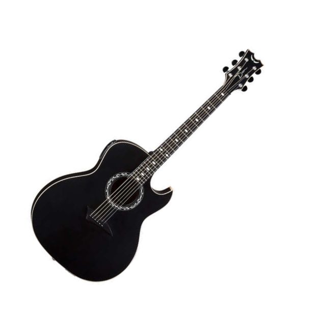 DEAN EX BKS - электроакустическая гитара, EQ, тюнер, красное дерево, цвет черный