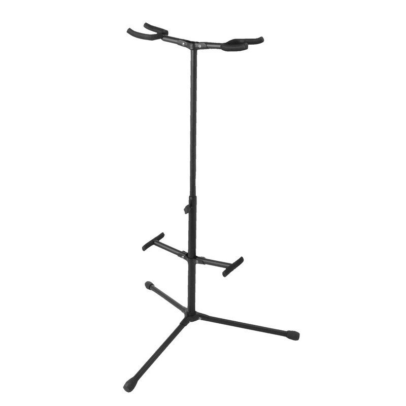 ONSTAGE GS7255 - универ. стойка для 2-х инструментов(гитары, банджо).Регулир. по высоте 36-42'.