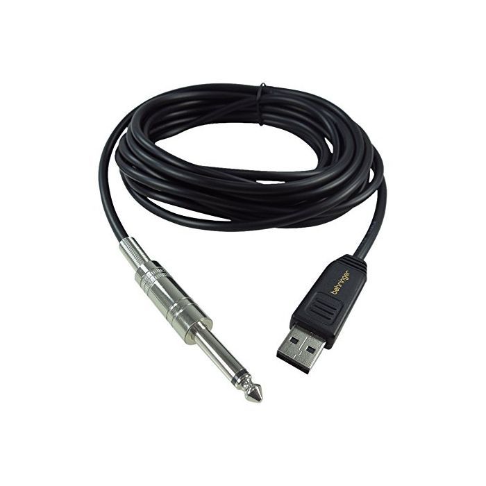 BEHRINGER GUITAR 2 USB - гитарный USB-аудиоинтерфейс (кабель), 44.1кГц и 48 кГц, длина 5 м.