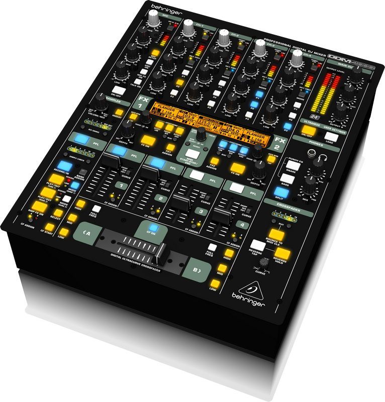 BEHRINGER DDM4000 - цифровой DJ- микшерный пульт, 5 кан., 4 стерео+1 микрофонный вход