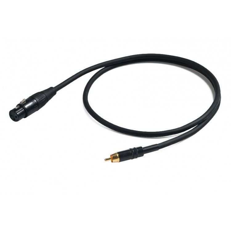 PROEL CHLP270LU3 - сценический кабель, XLR (мама) <-> RCA (папа), длина - 3м