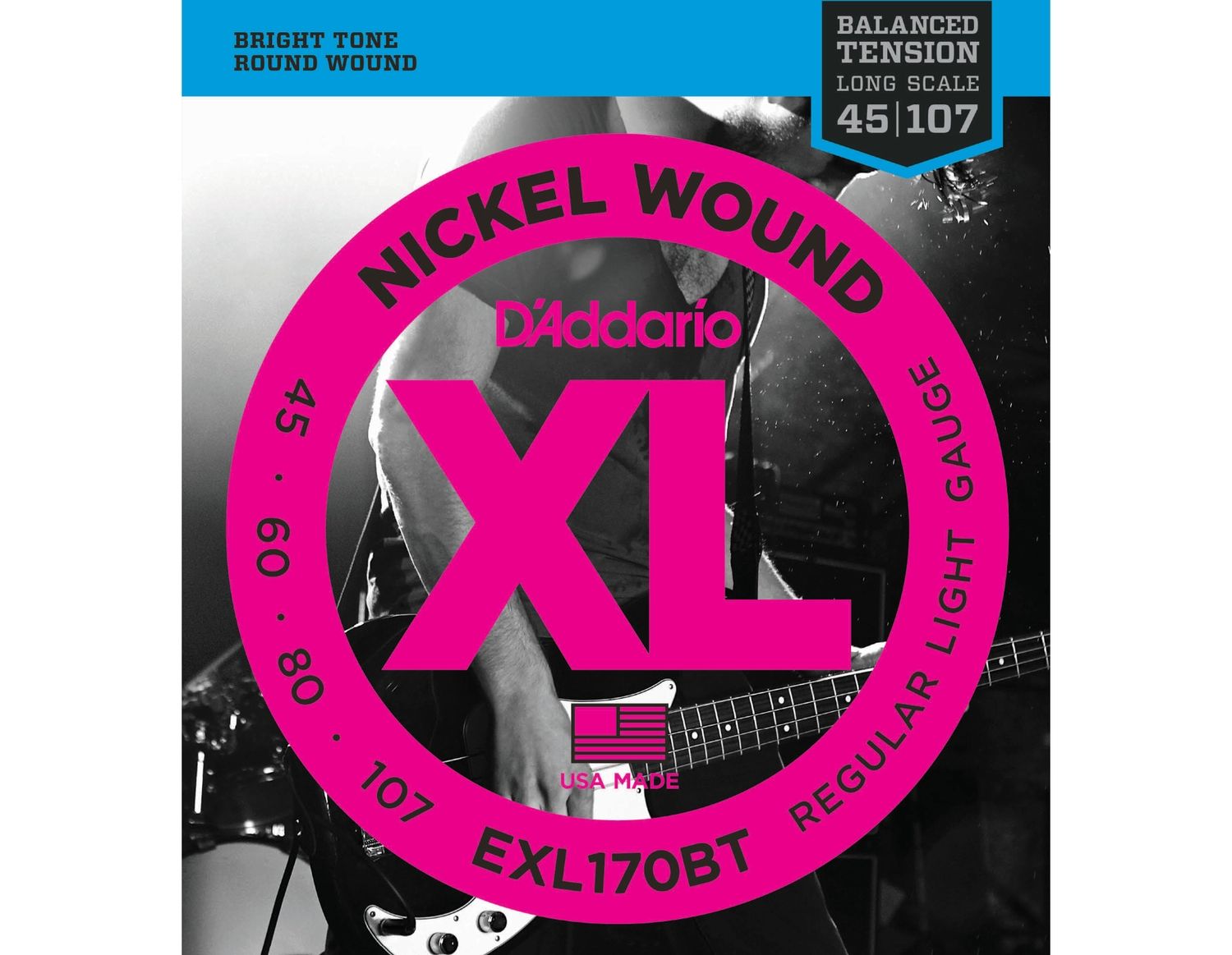 D'ADDARIO EXL170BT - струны для БАС-гитары, long 045-107