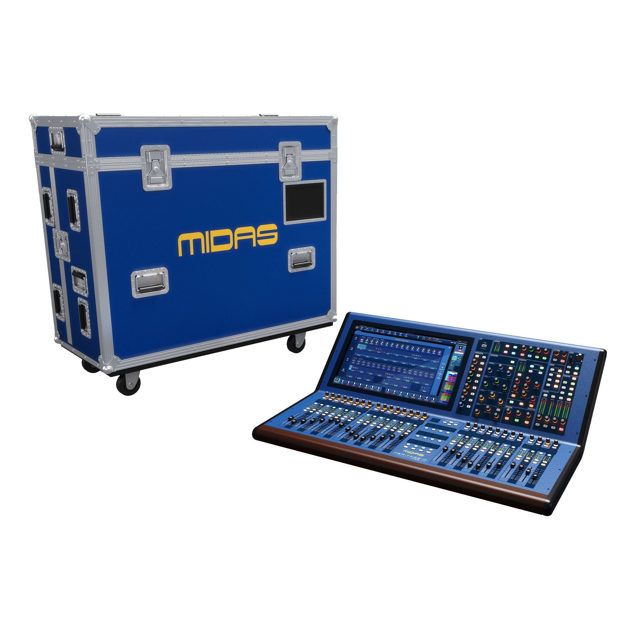 MIDAS HD96-24-CC-TP - цифровой микшерный пульт, 144 входа, 120 микс-шин, 96 кГц, 21' тачскрин, кофр