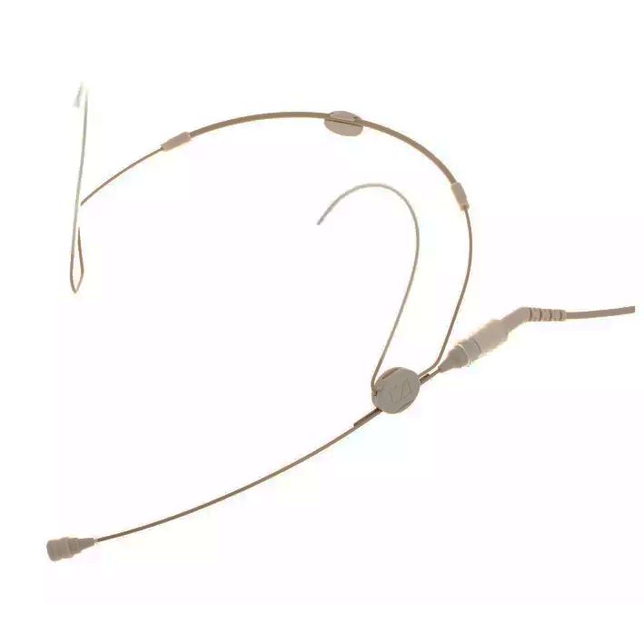 SENNHEISER HSP 2-3 - конденсат. микрофон с оголовьем, с круг. направлен., LEMO 3-pin (бежевый)