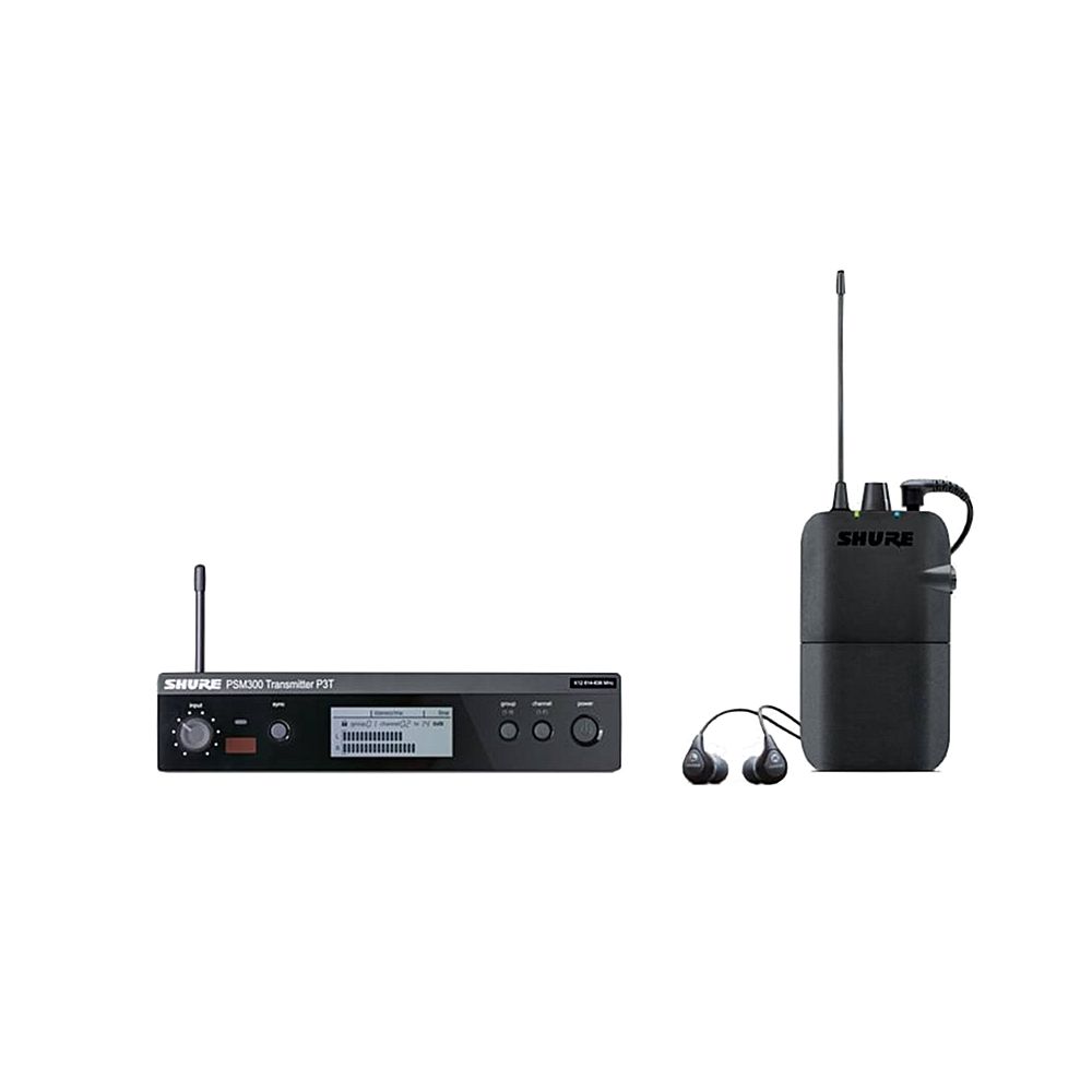 SHURE P3TER112GR K3E - беспроводная система персонального мониторинга PSM300 с наушниками SE112
